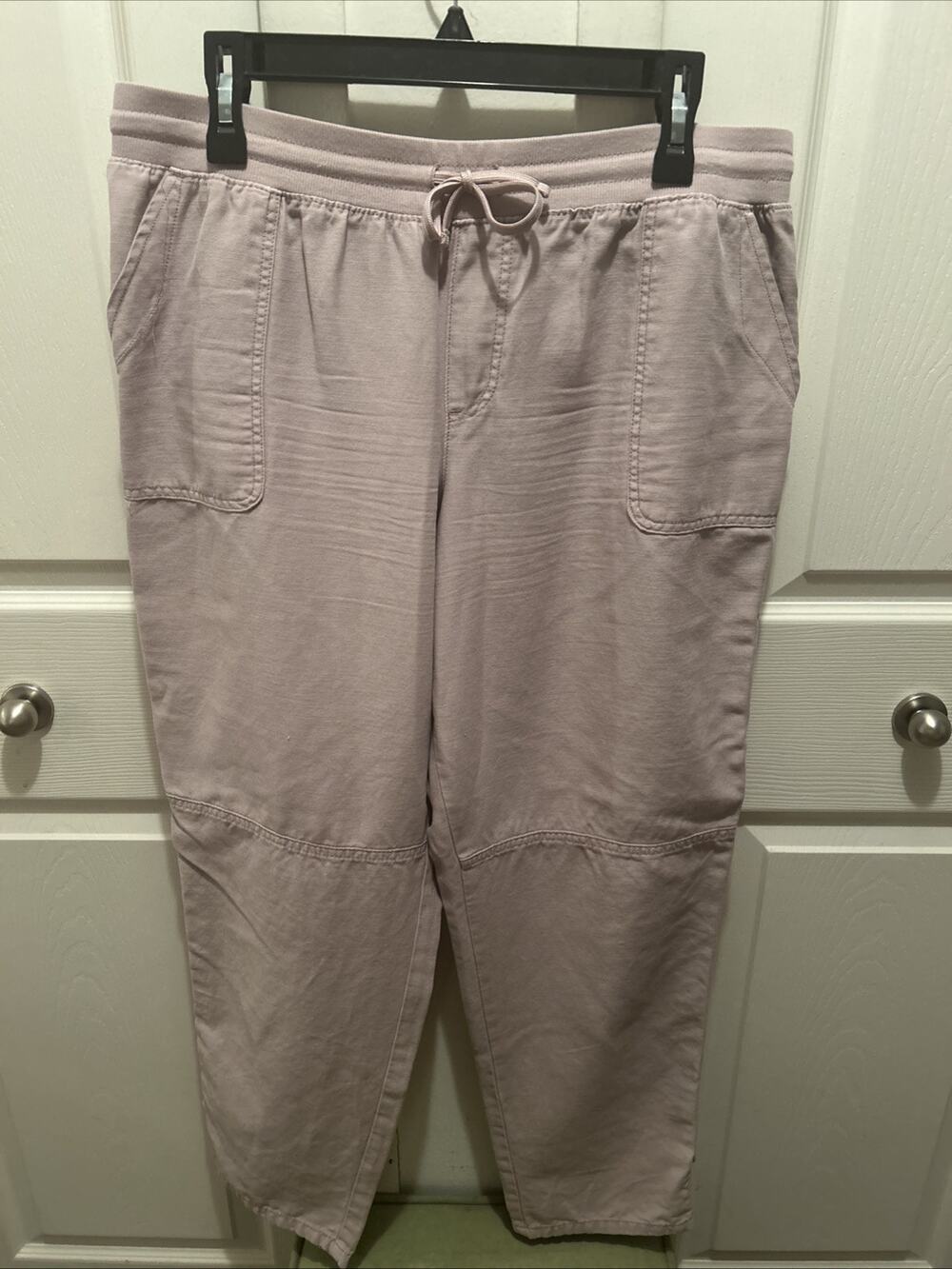 Maurices Size 14 Weekender Dusty Blush Crop Cargo Ankle Pants Joggers Pockets